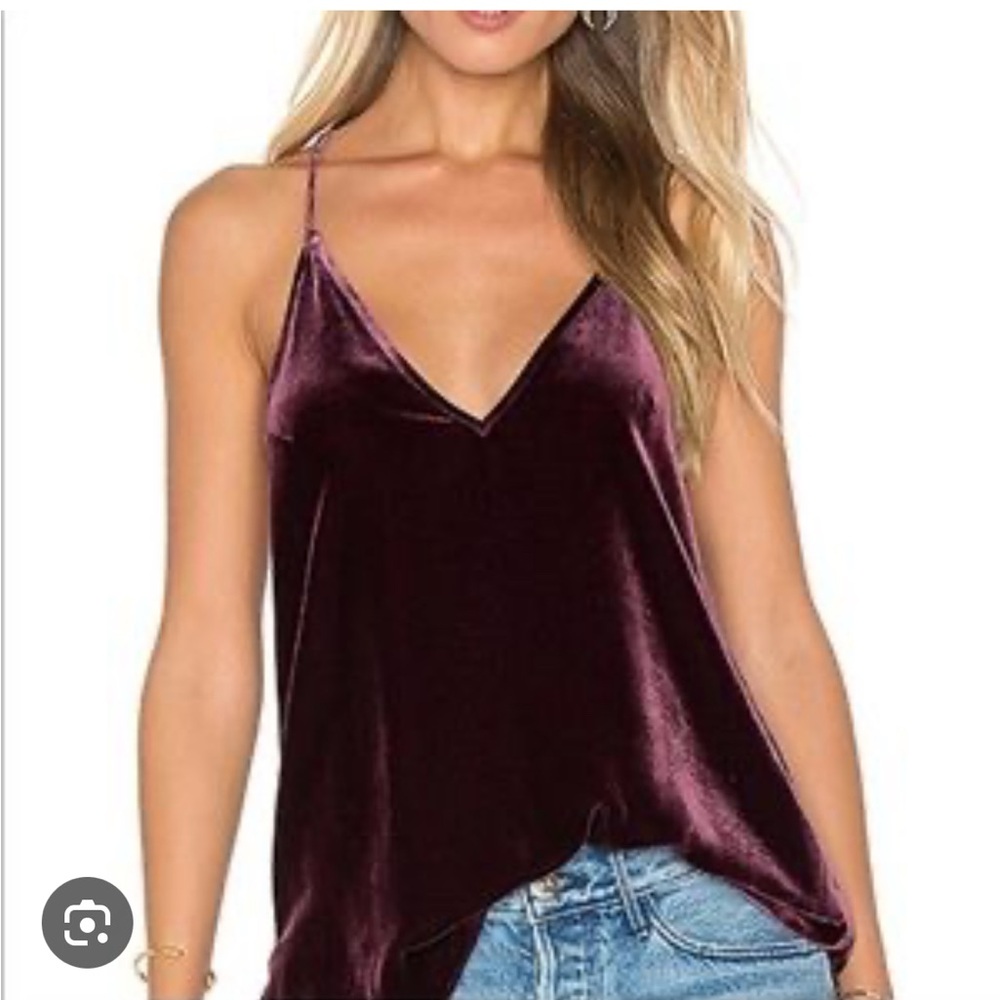 CamiNYC Whitney Velvet Tank